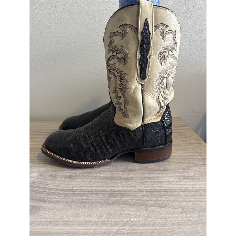 Dan Post DP2805 Square Toe Leather Western Cowboy Boots Mens Sz 10D Multicolor